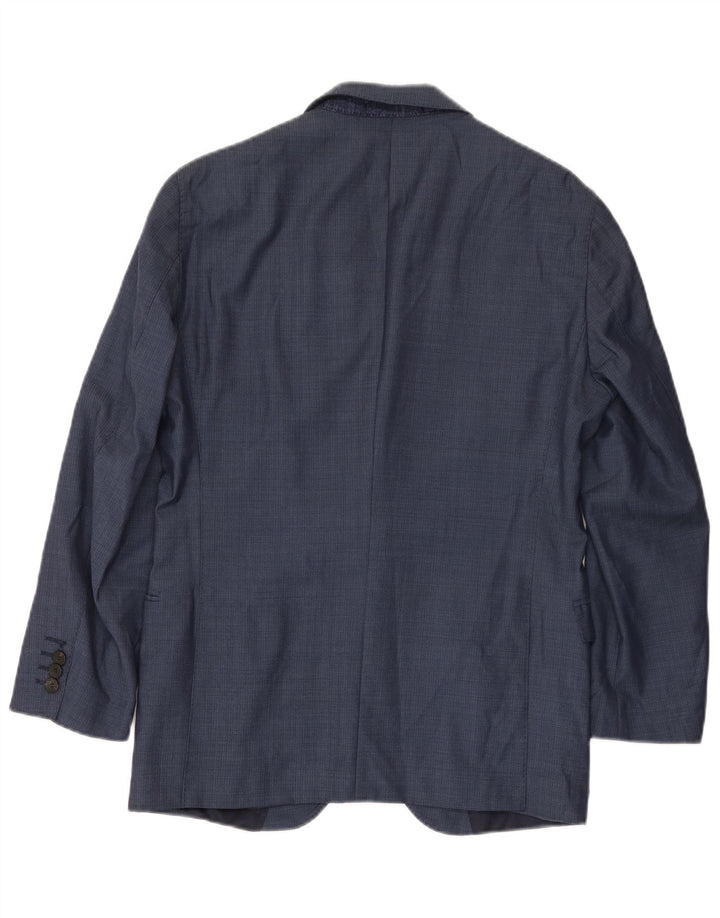 Męska marynarka zapinana na 2 guziki Hugo Boss EU 48 Średni granatowy wełniany