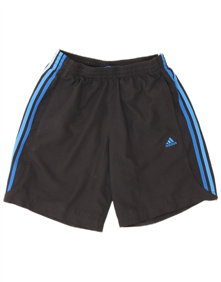 Męskie spodenki sportowe Adidas Climalite, średni czarny poliester