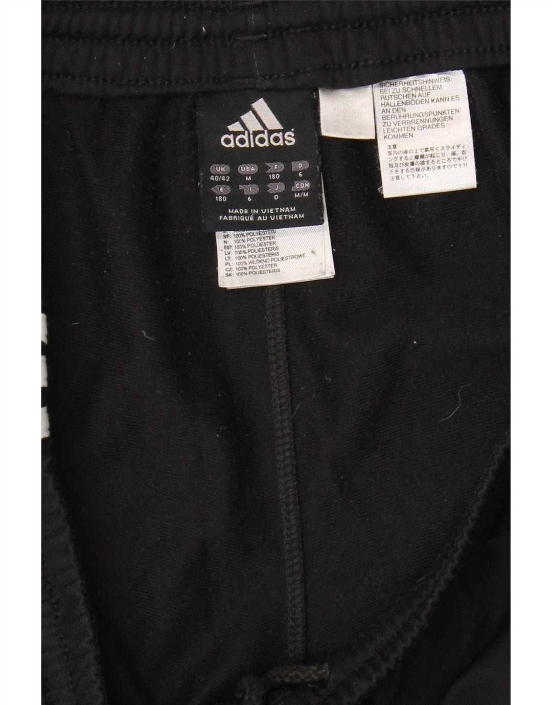 Męskie spodnie dresowe Adidas Joggers UK 40/42 Średni czarny poliester