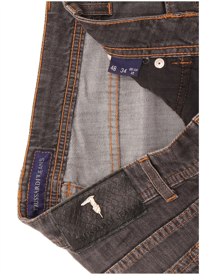 Męskie proste dżinsy Trussardi W32 L29 szare