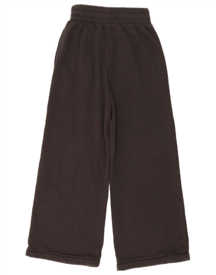 Damskie spodnie dresowe Puma z szeroką nogawką 2XS W22 L23 Czarna bawełna