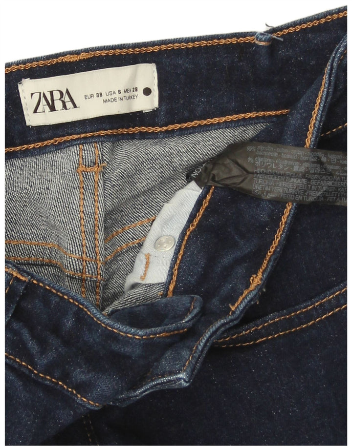 Jeansy damskie Bootcut Zara EU 38 Small W28 L29 Granatowa bawełna