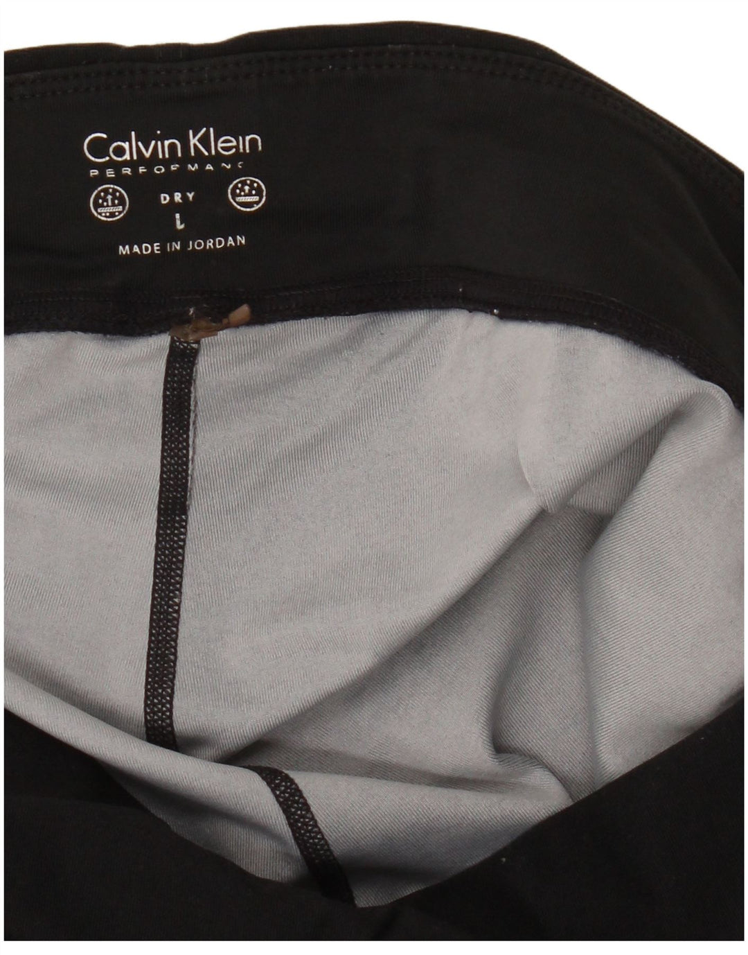 Legginsy damskie Calvin Klein UK 14, duże, czarne, geometryczne