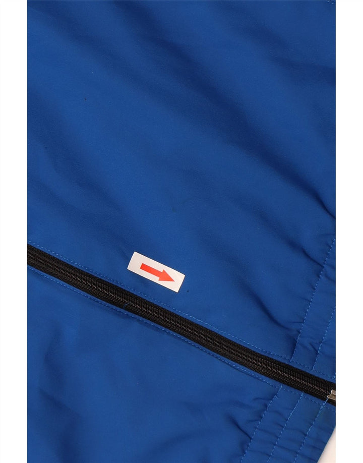 Adidas Męska bluza dresowa, mała, niebieska, poliestrowa