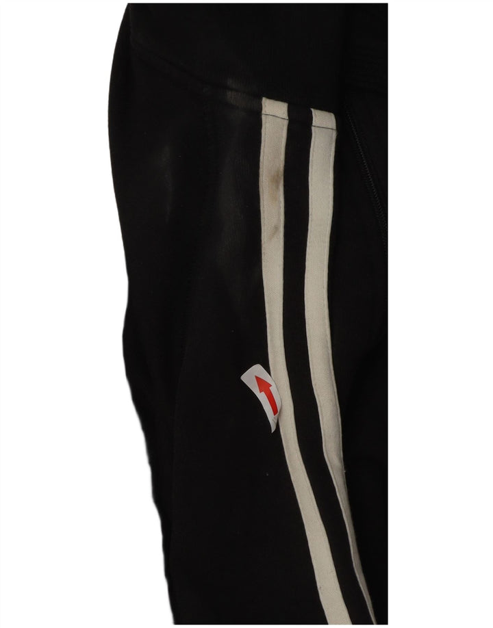 Adidas Męski sweter z kapturem i zamkiem błyskawicznym, duży, czarny, bawełniany