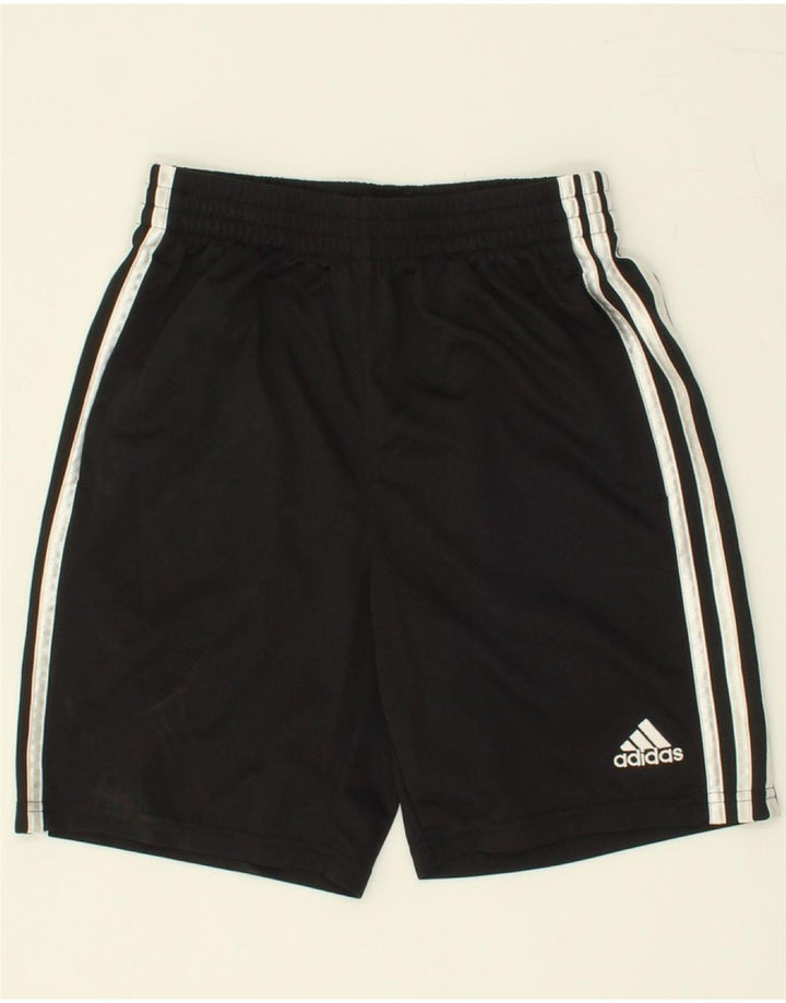 ADIDAS Boys Sport Shorts 10-11 Years Medium Black Polyester Vintage Adidas and Second-Hand Adidas from Messina Hembry 