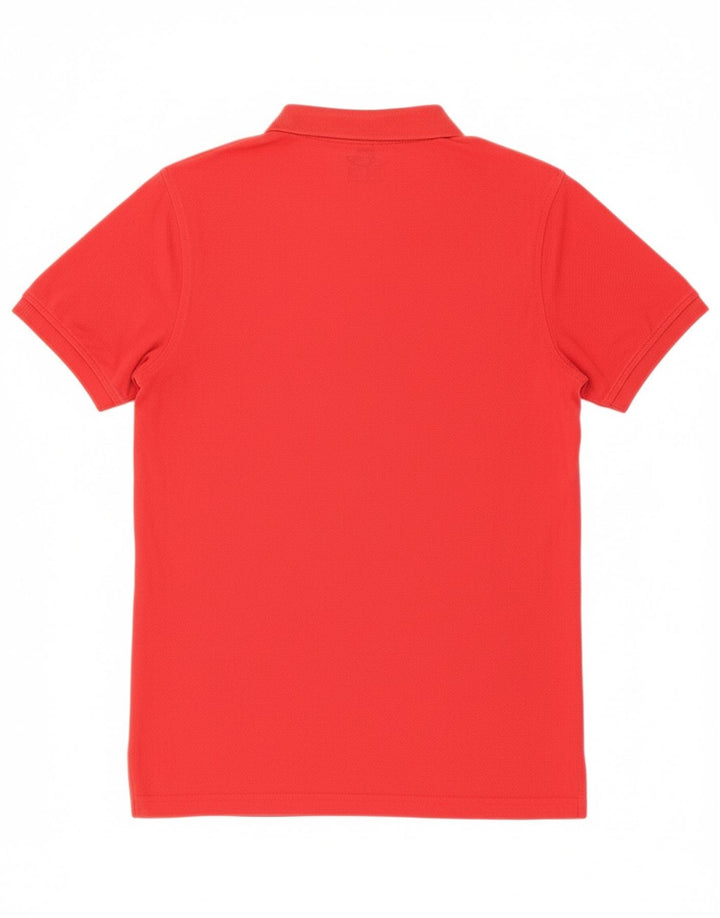 TOMMY HILFIGER Mens Slim Fit Polo Shirt Medium Red Cotton Vintage Tommy Hilfiger and Second-Hand Tommy Hilfiger from Messina Hembry 