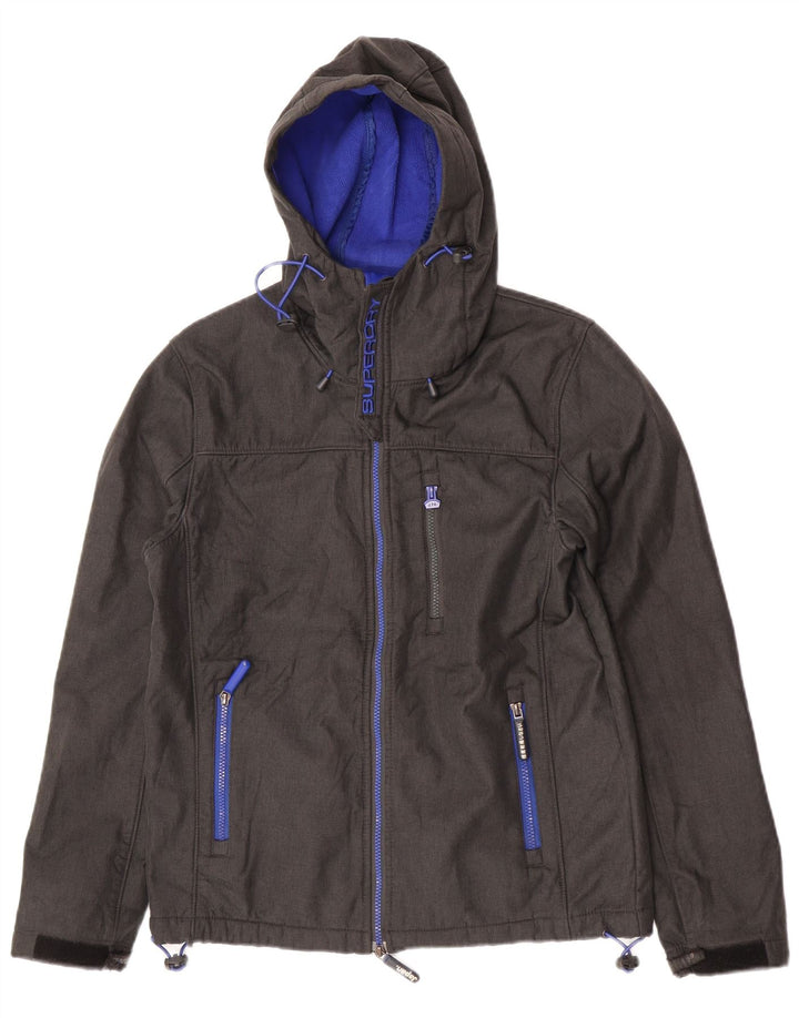 Męska kurtka wiatrówka z kapturem Superdry The Windtrekker UK 38 Medium Grey