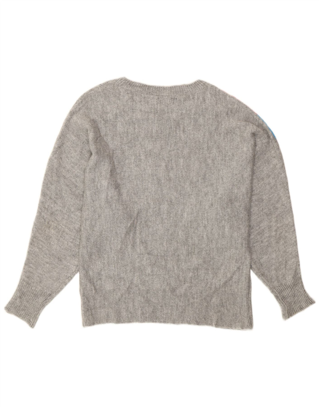 Damski sweter M&Co z dekoltem w kształcie łódki w kształcie nietoperza, UK 14, w średnie szare paski