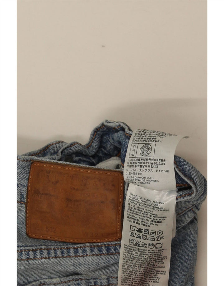 Męskie jeansy Levi's 502 Straight W32 L30 Niebieskie bawełniane