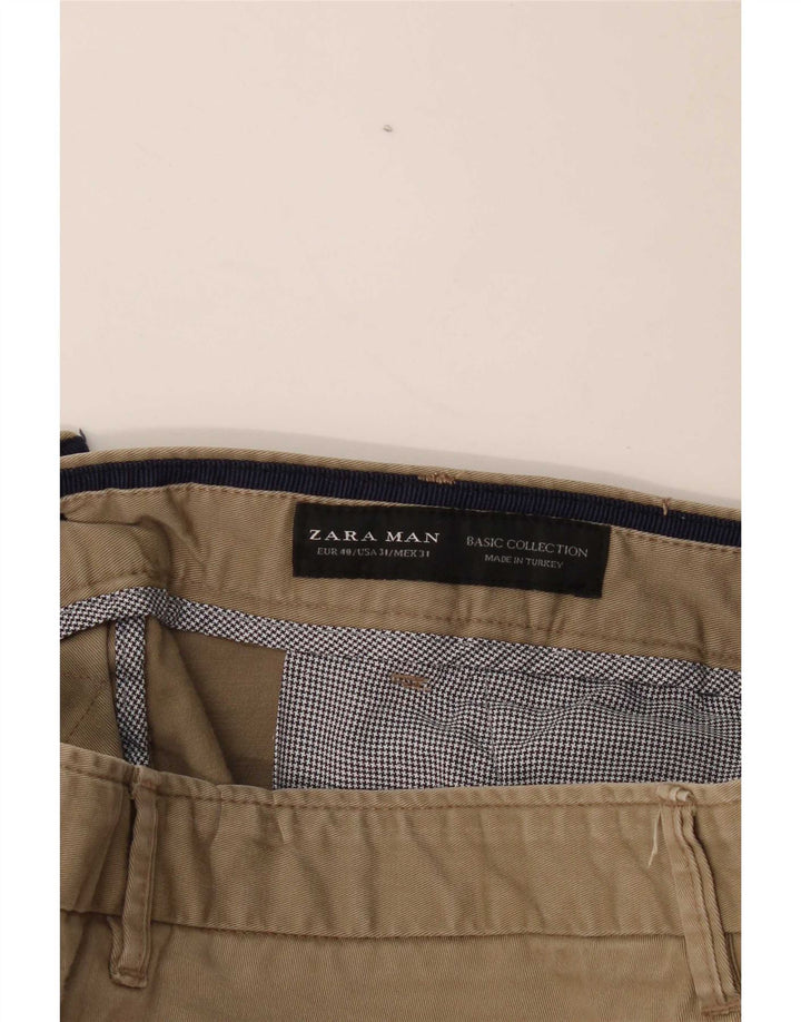 Męskie spodnie chino Zara EU 40 Medium W31 L31 Khaki