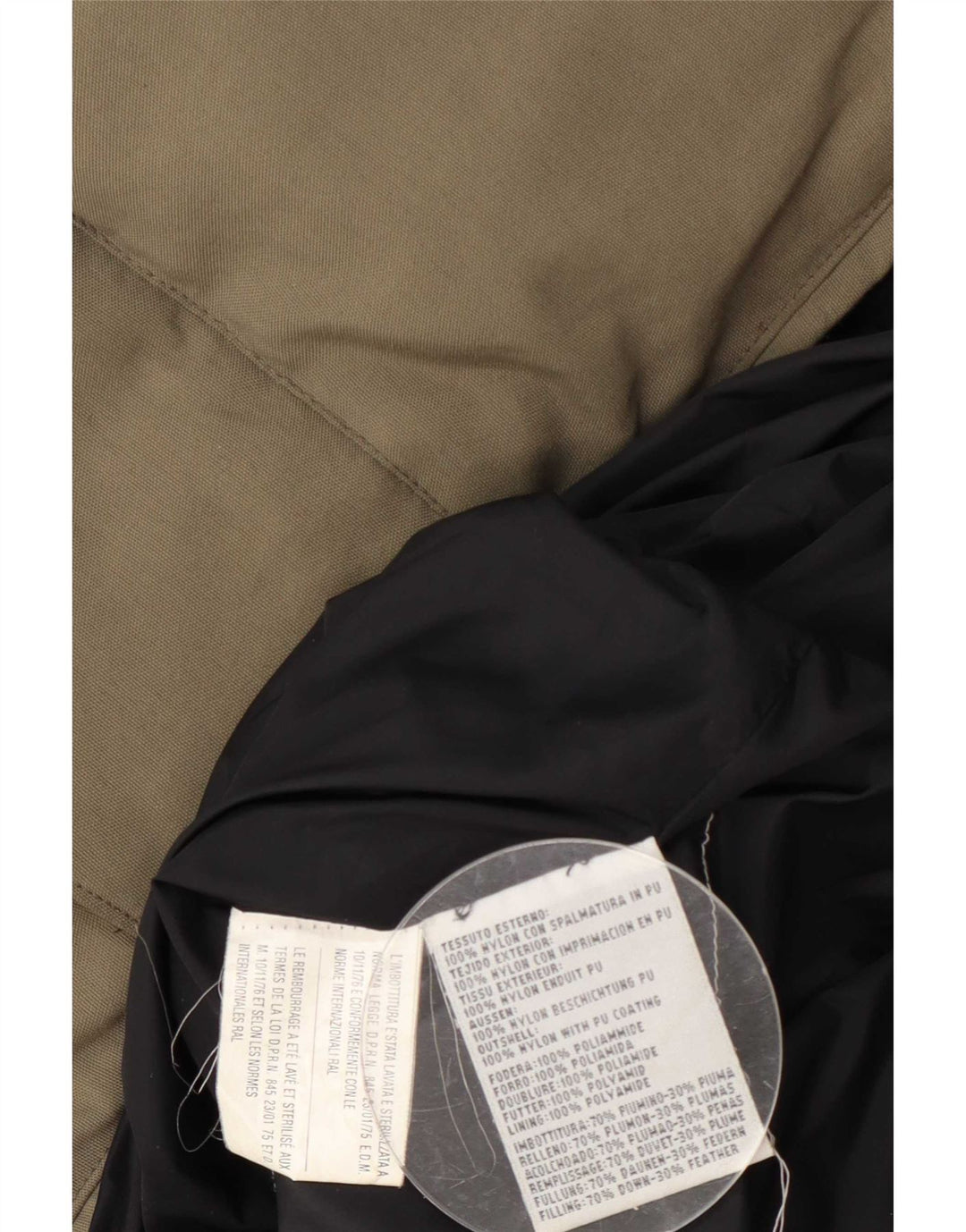 Męska wyściełana kamizelka Aspesi UK 38 Medium Khaki Nylon