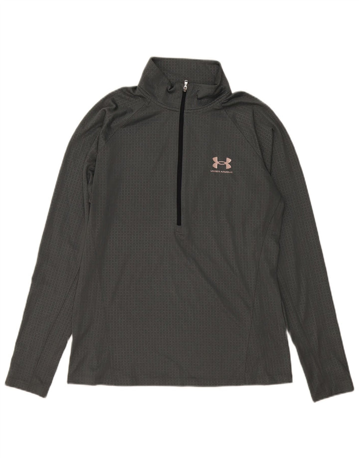 Męski dres Under Armour Heat Gear z pulowerem, dużą szarą kratką