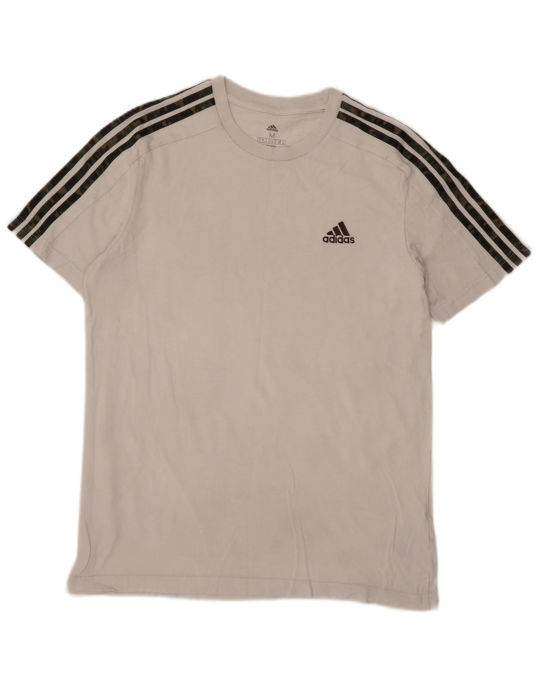 Adidas Męska Koszulka Top Średnia Biała Bawełna