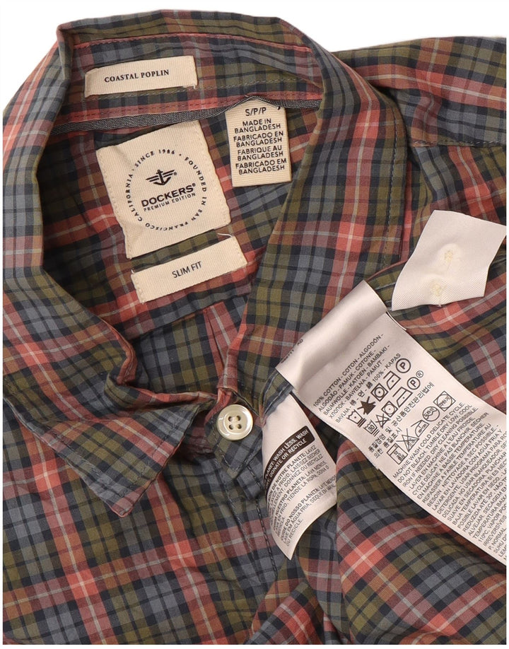 Koszula męska DOCKERS o dopasowanym kroju, mała, wielobarwna, bawełniana krata
