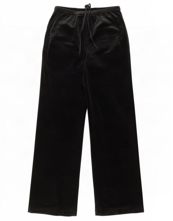 Aksamitne spodnie dresowe damskie Marks & Spencer UK 8 Small, czarna wiskoza