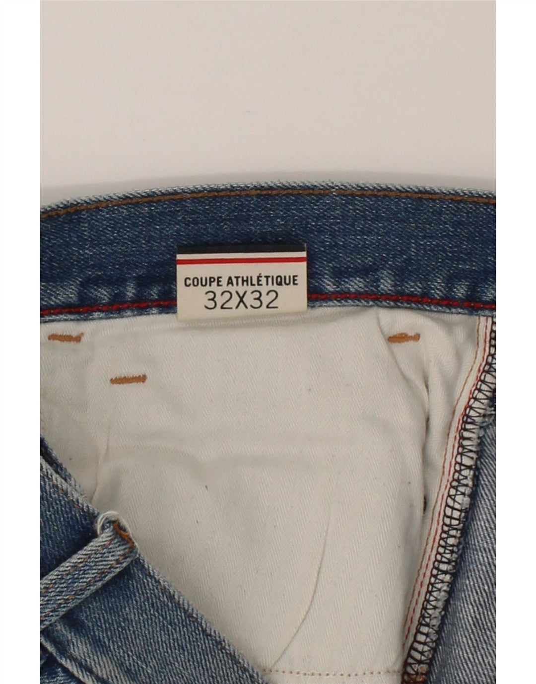 TOMMY HILFIGER Mens Straight Jeans W32 L28 Blue Cotton Vintage Tommy Hilfiger and Second-Hand Tommy Hilfiger from Messina Hembry 