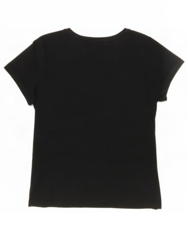 Damska koszulka graficzna Calvin Klein Jeans Top UK 12, średnia, granatowa, bawełniana