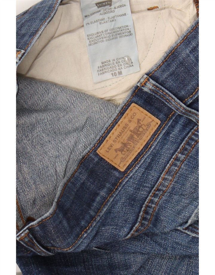 Damskie jeansy Levi's 525 Bootcut US 10 Large W30 L28 Niebieska bawełna