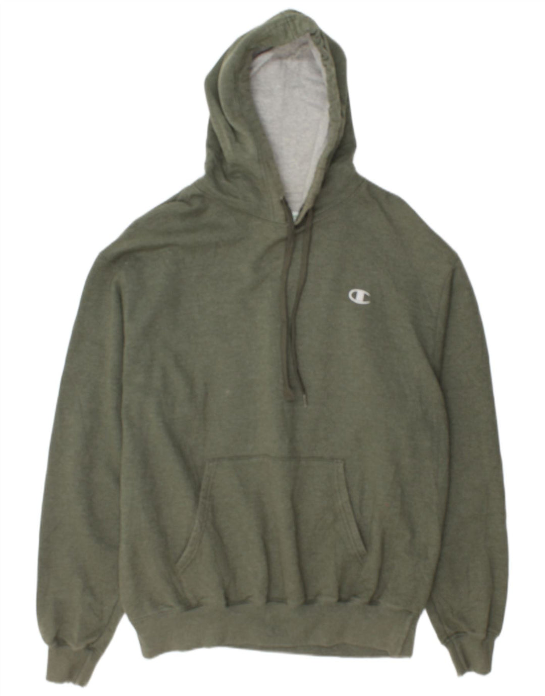Męski sweter z kapturem Champion, duży, bawełniany khaki