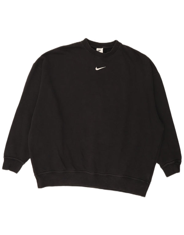 Męska bluza Nike o luźnym kroju, sweter XS, czarna, bawełniana