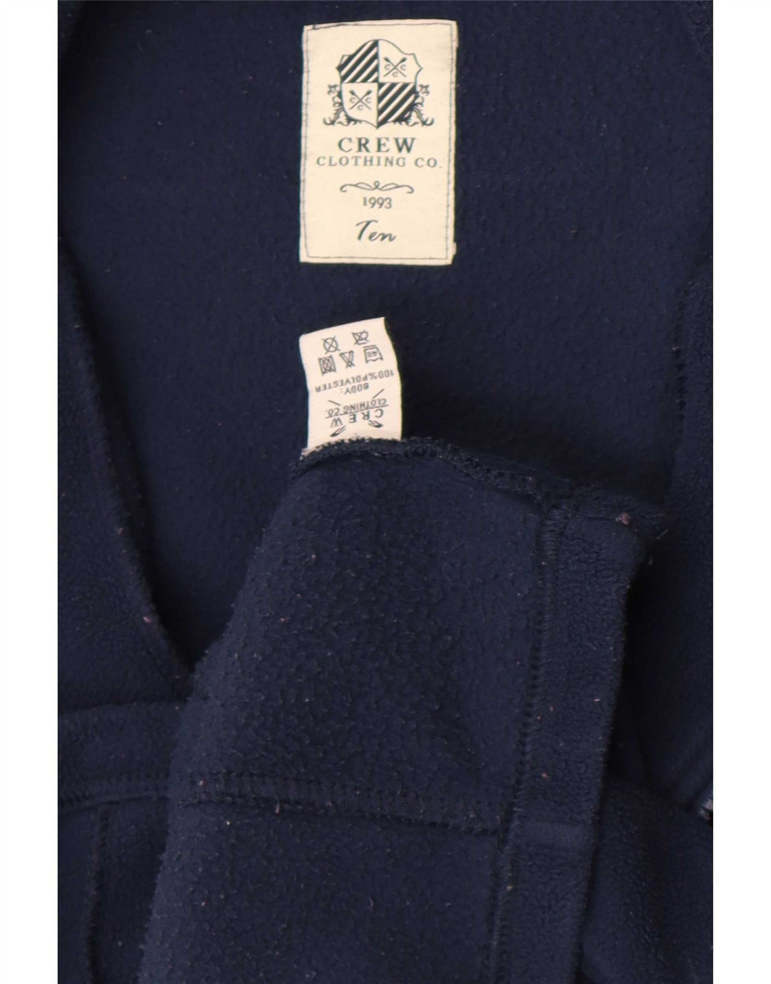 Damska kurtka polarowa Crew Clothing UK 10, mała, granatowa, z poliestru