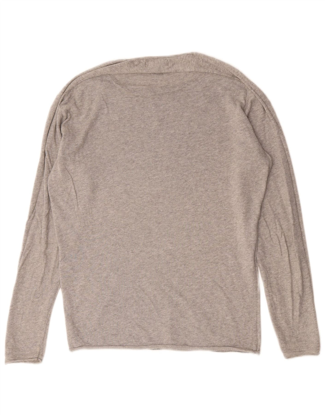 Męski sweter Zara z dekoltem w łódkę, mały, szary, nakrapiany