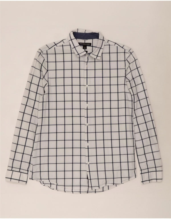 Męska koszula Michael Kors Slim Fit w średnią białą kratkę