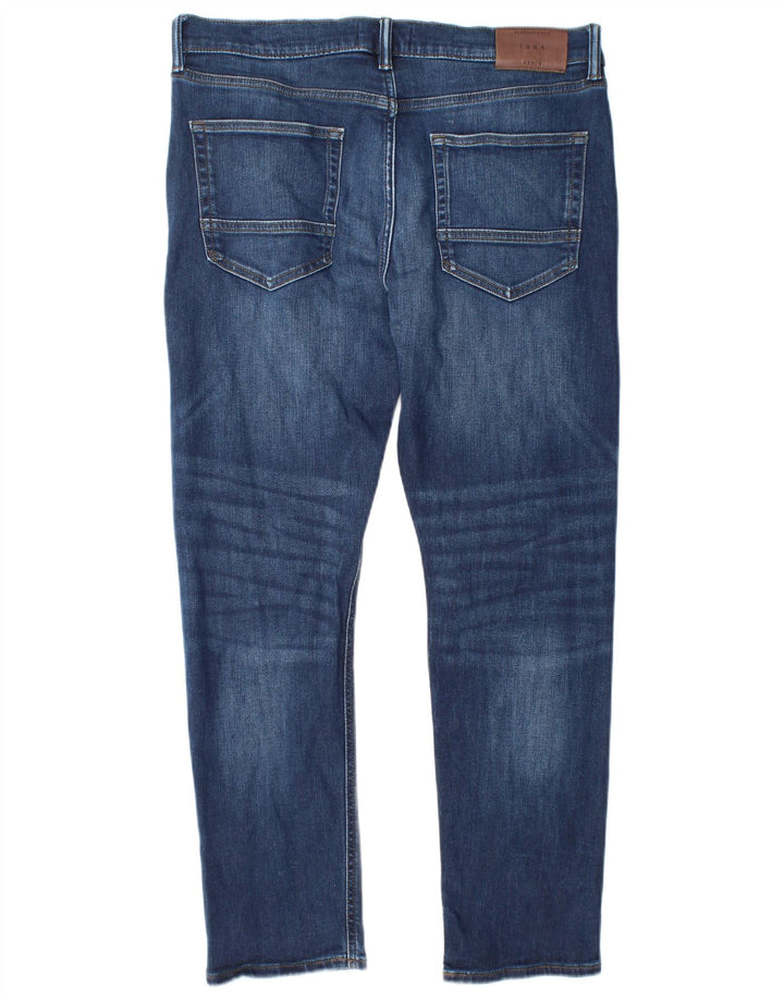 Marks & Spencer Męskie jeansy slim W34 L29 Niebieskie bawełniane