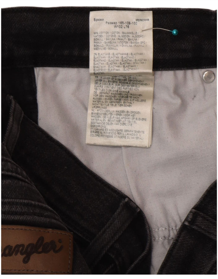 Męskie jeansy Wrangler Texas Straight W40 L30 Szara bawełna