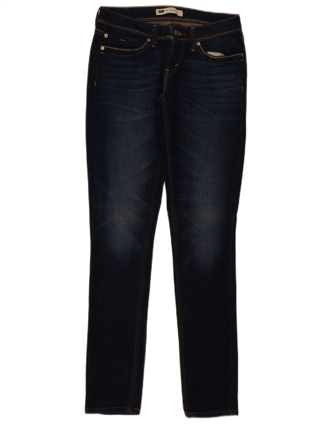 Damskie jeansy Levi's 524 Super Low Slim W30 L32 Granatowa bawełna