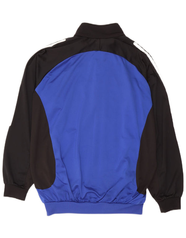 Adidas Męska kurtka dresowa UK 46/48 XL Niebieski poliester z blokami kolorów