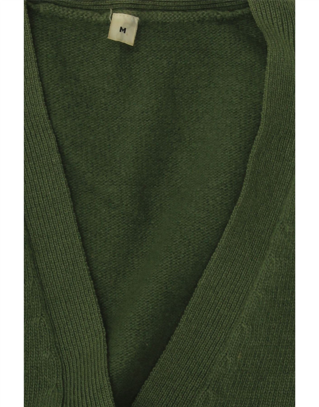 VINTAGE Womens Cardigan Sweater UK 14 Medium Green Vintage Vintage and Second-Hand Vintage from Messina Hembry 