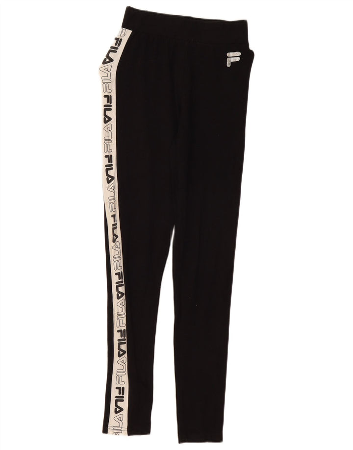 Damskie legginsy Fila Graphic UK 6 XS Czarne