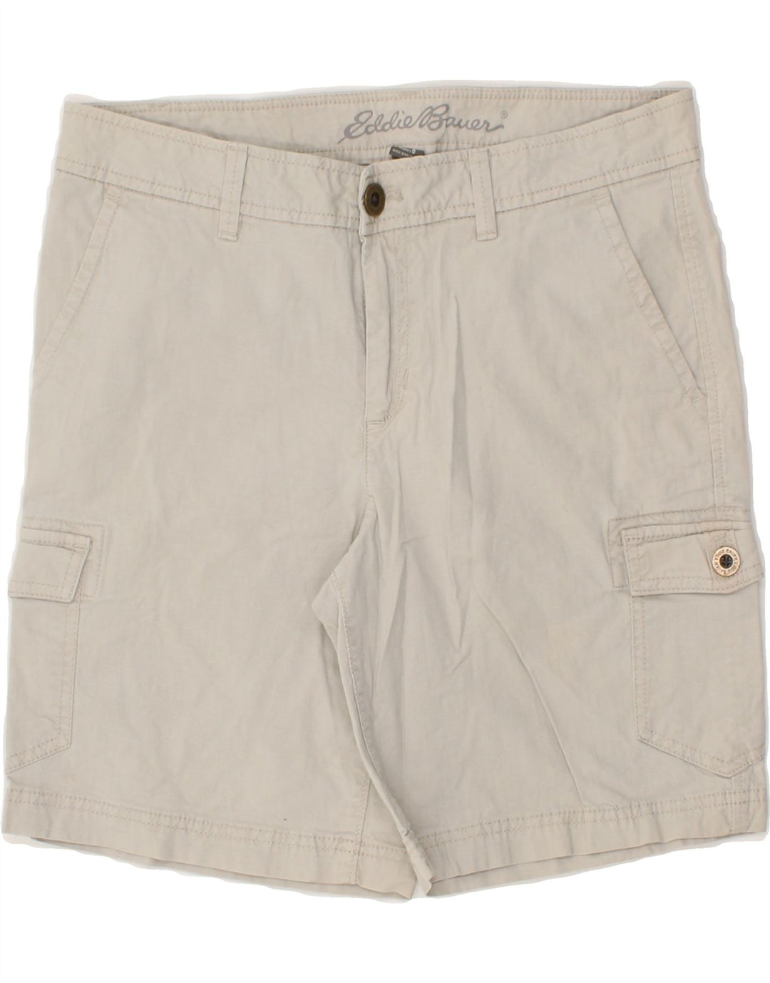 EDDIE BAUER Womens Cargo Shorts US 6 Medium W30  Grey Cotton Vintage Eddie Bauer and Second-Hand Eddie Bauer from Messina Hembry 