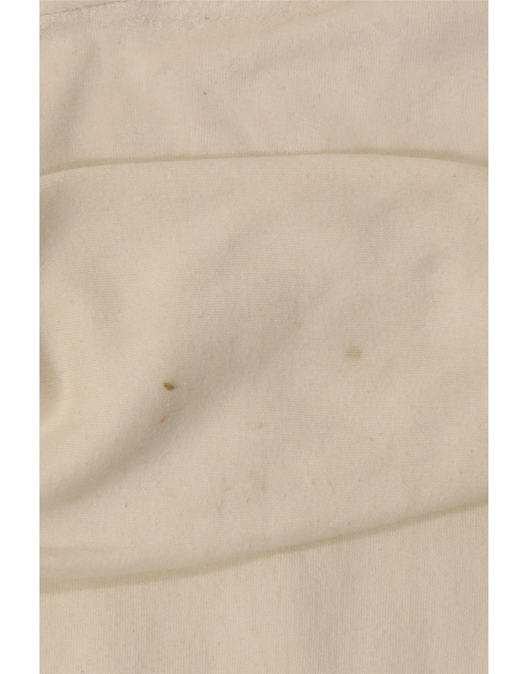 Damski sweter polarowy z kapturem i grafiką CHAMPION UK 14, średni, złamanej bieli, bawełniany