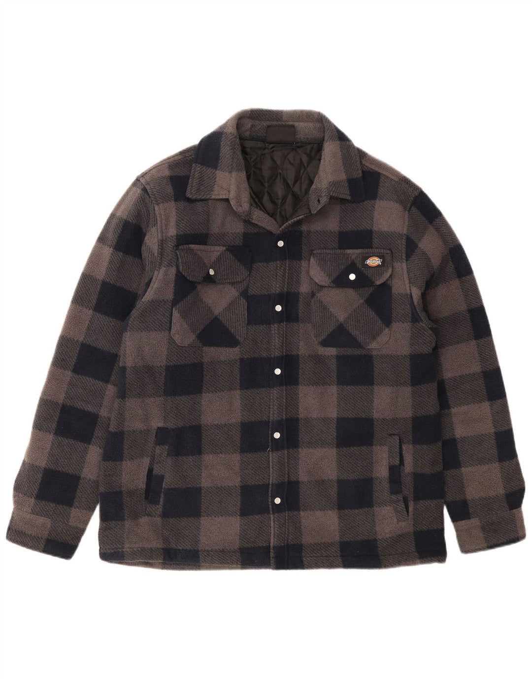 Męska koszula flanelowa Dickies Lumberjack, duża, granatowa, poliester w kratę