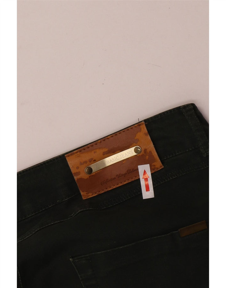 Jeansy damskie Zara Crop Slim EU 40 Medium W30 L24 Zielone