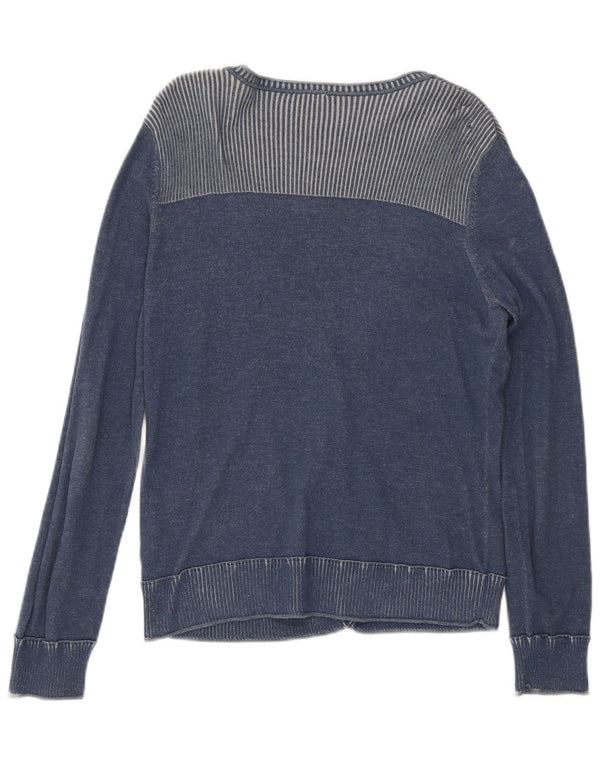 Sweter damski Esprit Cardigan UK 18 XL, niebieski, bawełniany w prążki