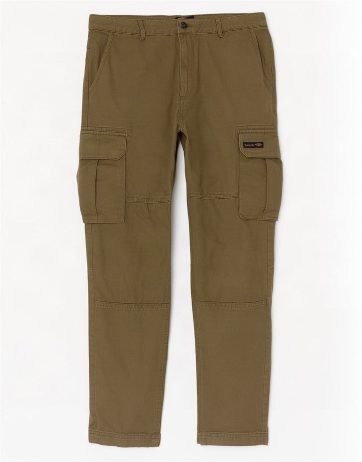 Męskie spodnie cargo Bench W34 L30, bawełna khaki