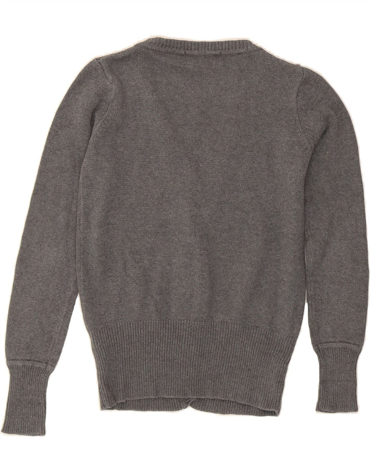 ZARA Womens Cardigan Sweater UK 12 Medium Grey Cotton Vintage Zara and Second-Hand Zara from Messina Hembry 