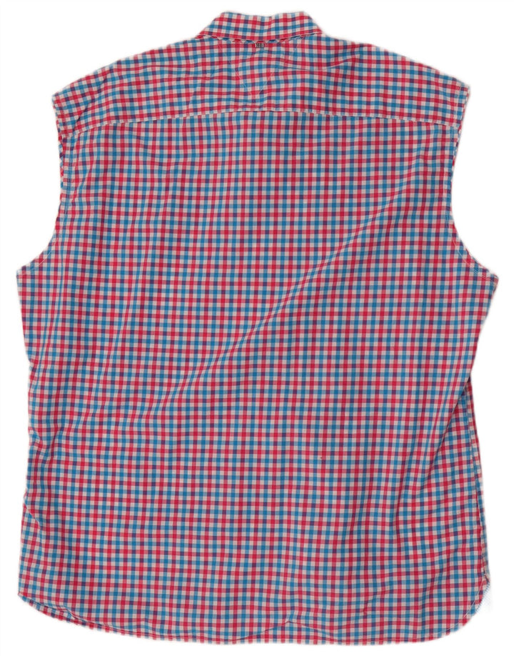 Męska koszula bez rękawów Tommy Hilfiger o dopasowanym kroju 2XL, wielobarwna kratka