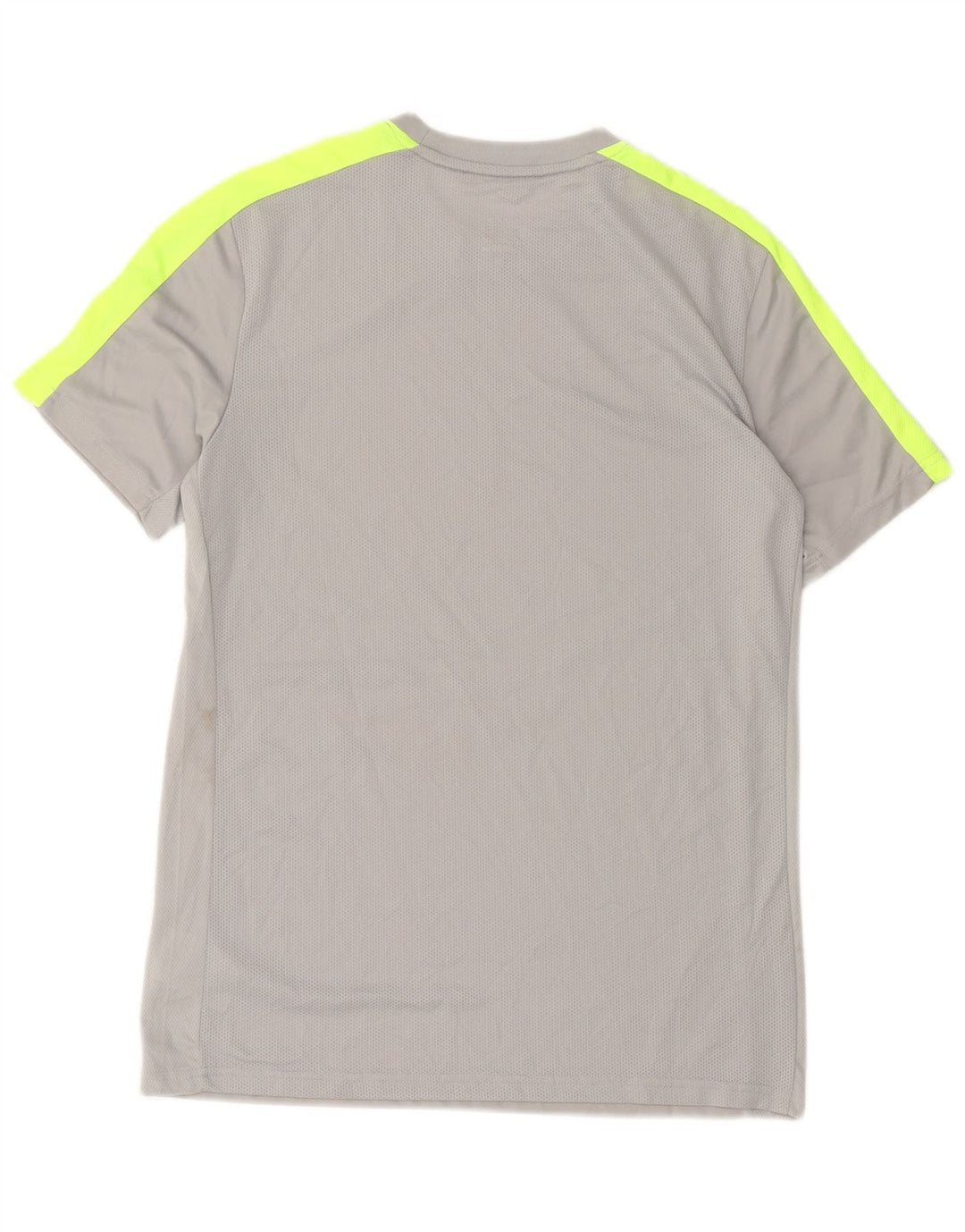 Męski T-shirt Nike Dri Fit Slim Fit, duży, szary poliester z blokami kolorów