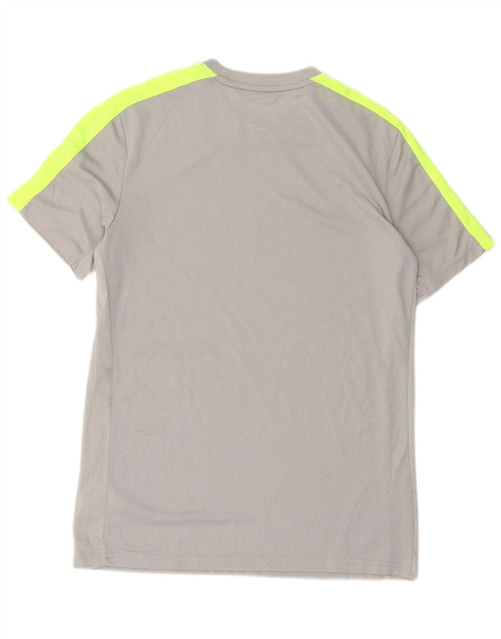 Męski T-shirt Nike Dri Fit Slim Fit, duży, szary poliester z blokami kolorów