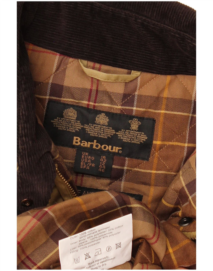 Płaszcz damski BARBOUR UK 16, duży, bawełniany khaki