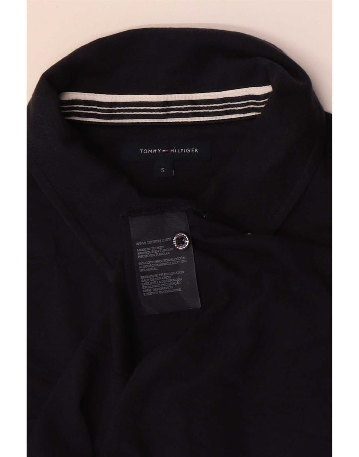 Damska koszula pulowerowa Tommy Hilfiger UK 10, mała, granatowa, bawełniana