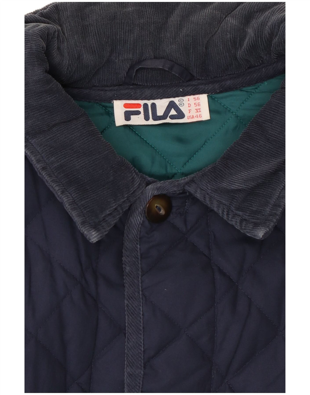 Pikowana kurtka męska Fila IT 56 3XL granatowa