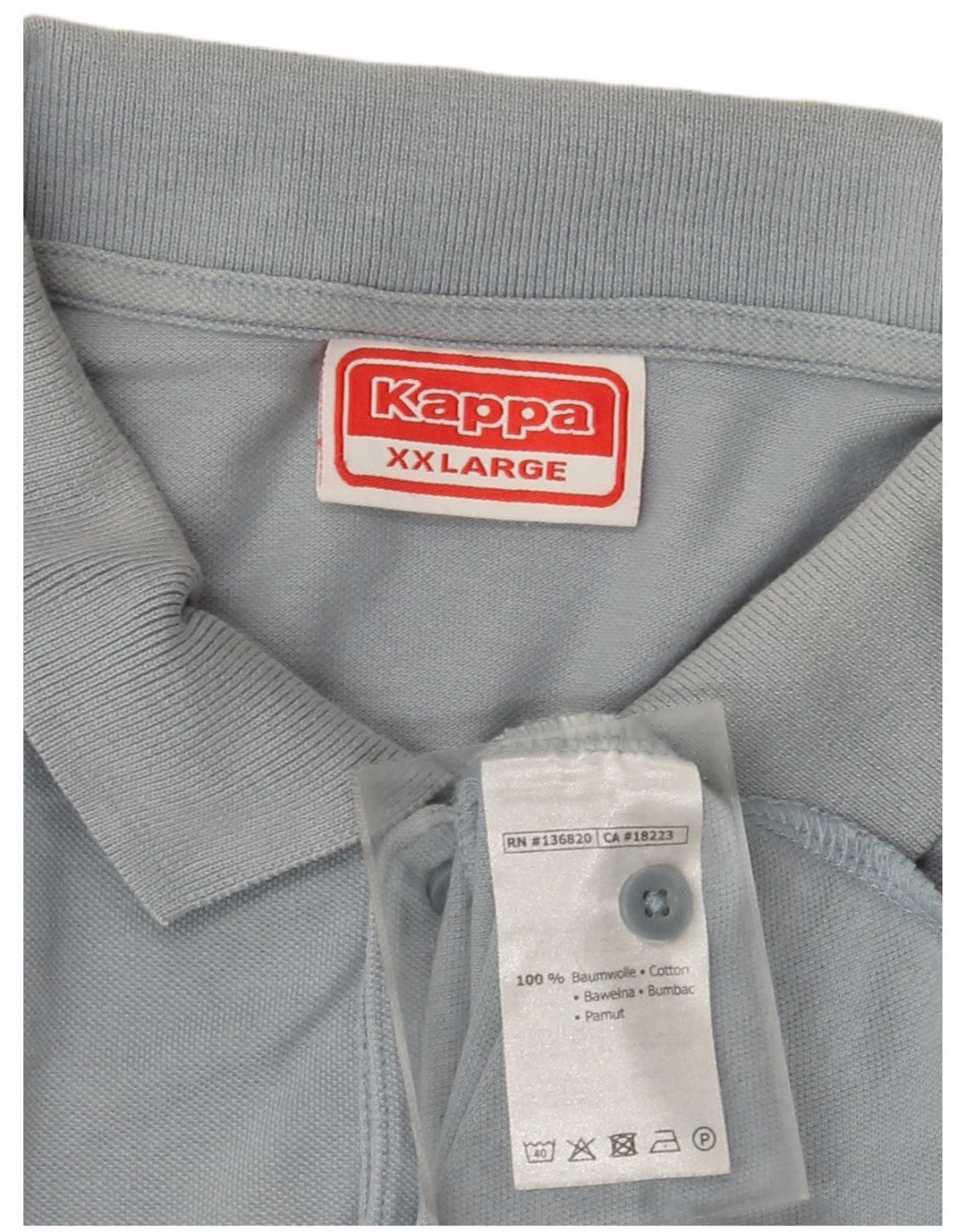 Męska koszulka polo Kappa 2XL, niebieska, bawełniana