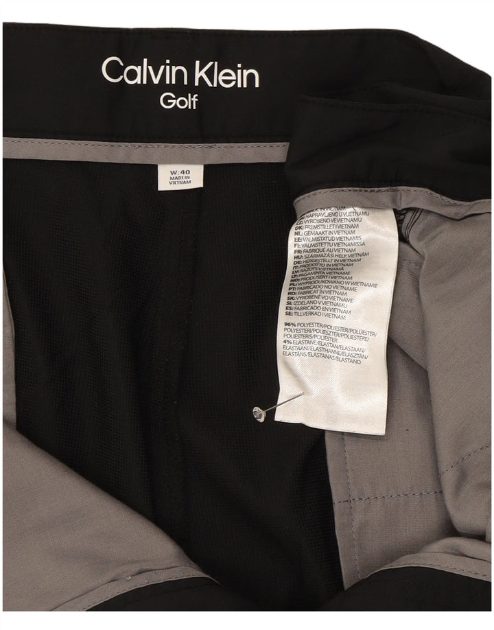 Męskie spodenki chino Calvin Klein W40 XL, czarny poliester