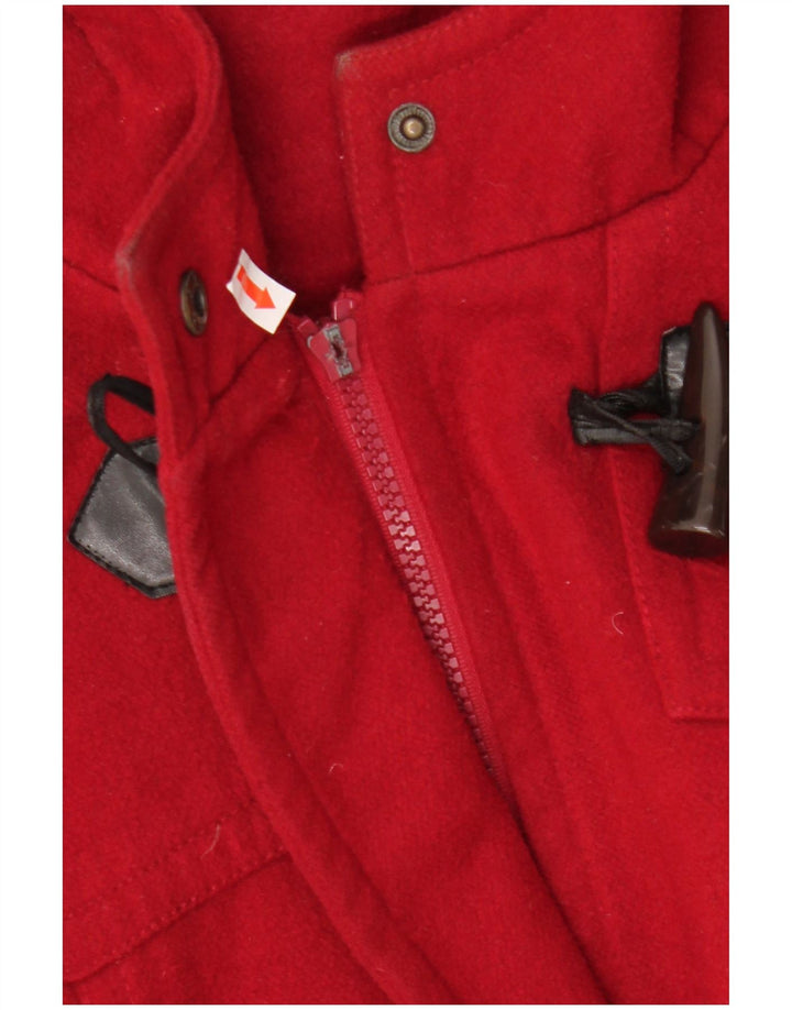 Damska budrysówka z kapturem w stylu vintage IT 54/56 3XL Czerwony poliester
